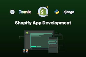 develop shopify app with remix, react and python