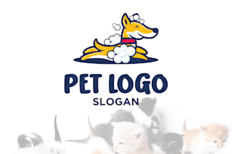 create a pawsome pet logo for your grooming, sitting, or pet care brand