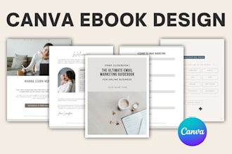 design editable canva ebook, workbook, pdf lead magnet, ebook formatting layout