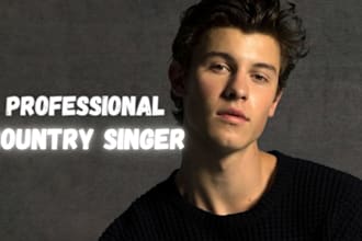 sing and record professional country music, acoustic folk song