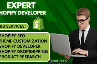 be your shopify developer store setup dropshipping  SEO theme customization
