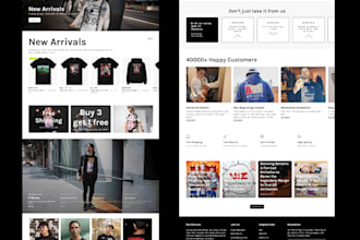 design y2k shopify website streetwear website for your clothing brand