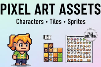 create quality pixel art game assets for your game