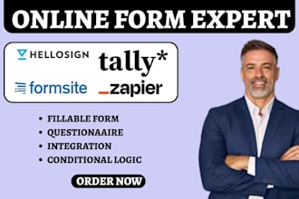 setup hellosign formsite  tally typeform survey google form zapier integration