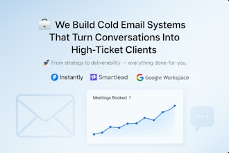 effective a cold email system that books high ticket meetings