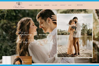 build modern photography website for photographer videographer website portfolio