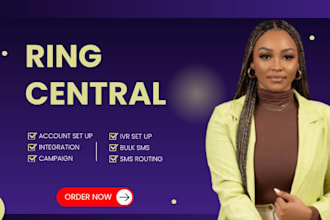 set up ringcentral open phone system ringcentral SMS campaign