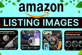 do amazon professional listing image design, product listing images