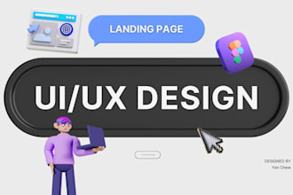 design custom landing page using figma
