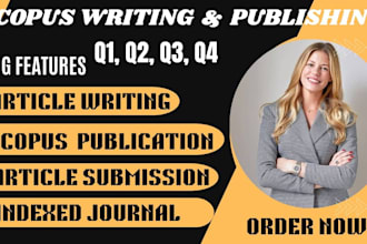 write and publish in scopus and publish  q1, q2, q3, q4