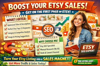 redesign your etsy shop and optimize your product seo for fast selling