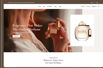 design a luxury beauty  fragrance store for perfumes colognes and body sprays