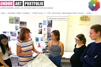 design wix oil painting portfolio website fabric dyeing art gallery website