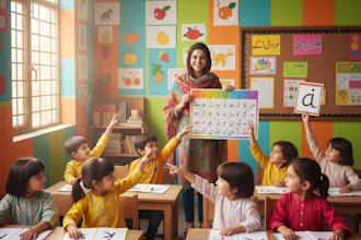 teach urdu language to kids in a fun and easy way