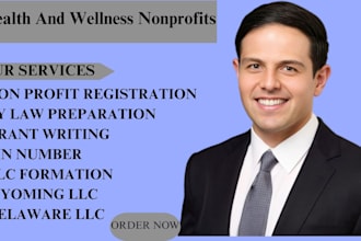 nonprofit tax exempt status and bylaws for clinics or wellness organizations