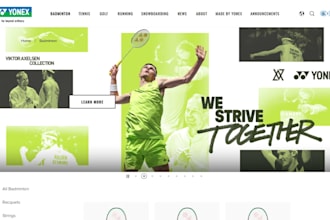 design badminton website cricket website tennis pickleball website in wordpress