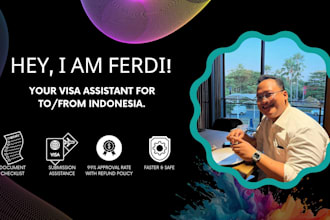 assist with fast and secure visa services to or from indonesia