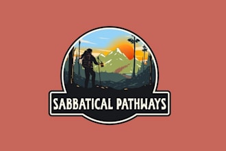 design unique epic sabbatical journey logo