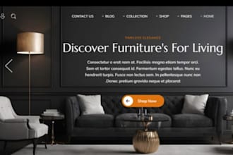 design wix furniture website carpentry portfolio site home renovation website