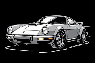 make detailed design car vector illustration