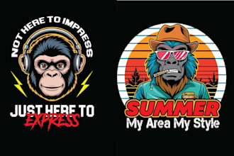 make vintage t shirt monkey gorilla logo