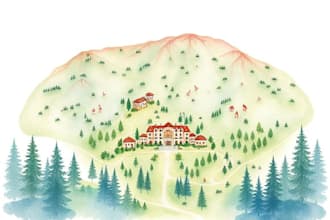 illustrate a watercolor map for your wedding venue