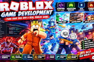 do roblox game development, roblox scripter, be your roblox game developer
