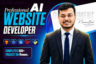 do ai website development ai chatbot full stack web developer frontend developer