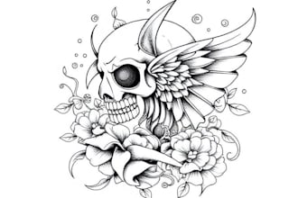 design your tattoo line art