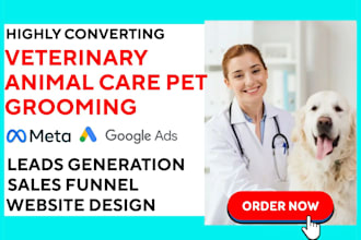 generate veterinary animal care pet grooming leads pet care animal hospital site