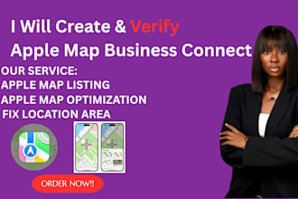 approve apple map locations setup apple business connect,listing verify SEO