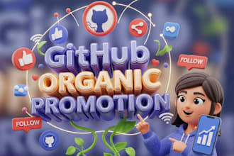 do github organic promotion to increase followers and viewers