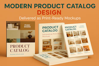 design a clean catalogue layout,modern product catalog, professional magazine