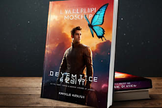 create eyecatching sci fi or romance book cover or ebook cover