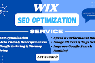 fix wix SEO issues optimize speed and rank your wix website on google