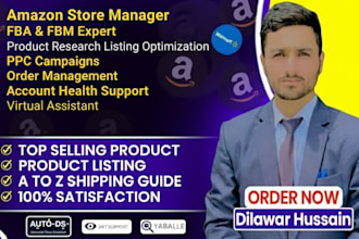 be your amazon store management and product listing virtual assistant
