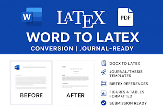 convert word and PDF documents to latex format