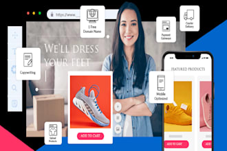 build wordpress website development, elementor website, ecommerce website design