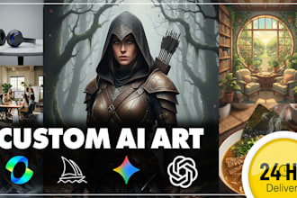 create custom tailored ai art using midjourney