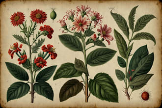 do botanical and anatomical scientific illustrations