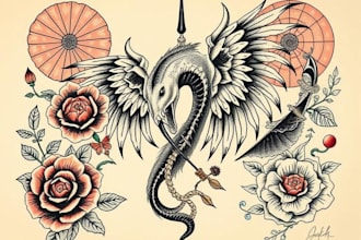 do neo traditional and oldschool tattoo designs