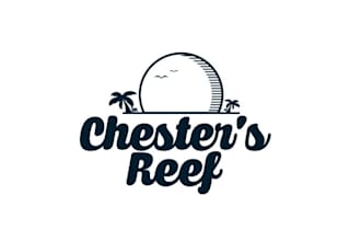 design glamorous tropical themed bar logo