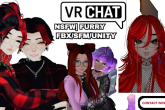 do a custom vrchat, vrchat avatar vrc avatar, millitary avatar, vrm, fbx, sfm
