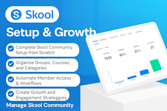 setup, manage, and grow your skool community professionally