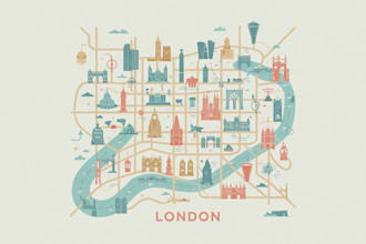 design business vector map of any location