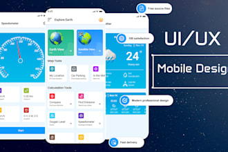 do mobile app UI design and screenshots