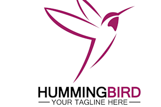 create outstanding hummingbird logo with express delivery