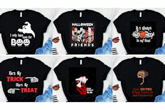 design halloween tshirt, card, flyers and costume ideas