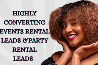 events rental leads party rental leads event booking leads facebook google ads