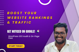 do wordpress SEO audit and on page optimization